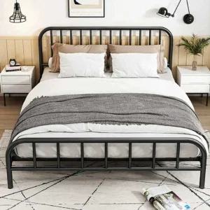 수납침대 라지킹 싱글 더블 침대프레임 철제침대 검정색