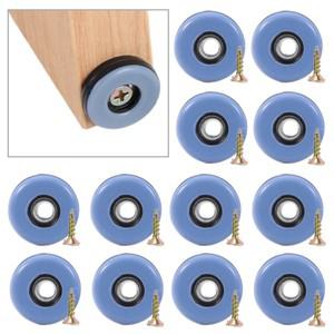 20Pcs 19mm 가구 발 슬라이더 패드 나사 라운드 Anti-Slip 자동 테이블 의자 다리 홈 소파 보호 매트
