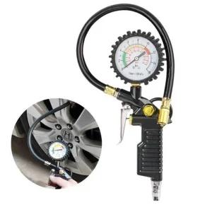 JU 건타이어 오토바이 바람 주입기 자동차 타이어 공기압 측정기