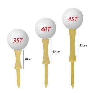 10개묶음 손잡이 나무 골프티 나무티 우드티 35T 40T 45T 티샷 루틴 티박스 숏티 롱티 롱롱티