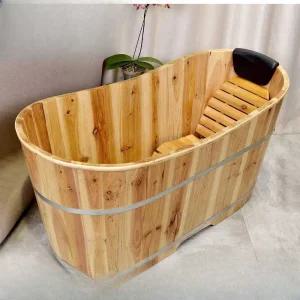 편백나무 반신욕기 간이욕조 목욕탕 나무 미니 전신