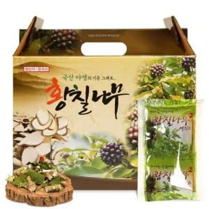 엄마애손 황칠나무즙 100ml 60포액 엑기스 선물용 용즙 몸에좋은 소포장 간편 원액