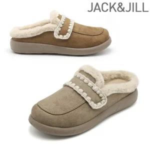 밍키 퍼 스티치 뮬 슬리퍼(JD5718)