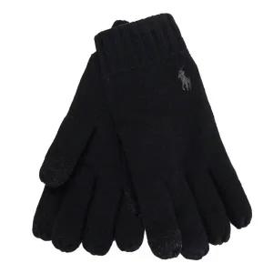 폴로랄프로렌 25FW 남성 플리스 라인드 워셔블 메리노 터치 장갑 폴로블랙 PC1428 001