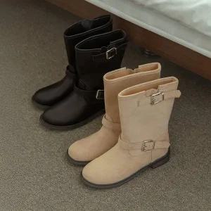 [소보제화]데이즈 라이더 플랫부츠 3cm