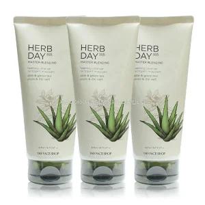 더페이스샵 허브데이 365 마스터 블렌딩 알로에 앤 그린티 클렌징폼 170mlx3ea 폼클렌징 세안제 비누