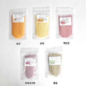 웰빙 무염국수 5종 당근 호박 뽕잎 백년초 자색고구마 앵무새 햄스터 토끼 소동물간식 웰빙간식 무염국수