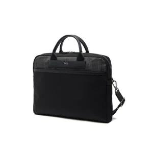 [롯데백화점]닥스 액세서리 LL[선물포장/쇼핑백동봉] 블랙 가죽 부분 체크 서류가방 DBBA4E331