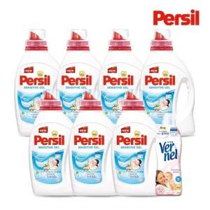 퍼실 센서티브젤*7개+버넬 센서티브 섬유유연제 (일반 드럼 겸용)