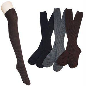 [마메든](3족) 면 골지 롱롱 오버니삭스 반타이즈/여성 패션 보온 긴양말세트