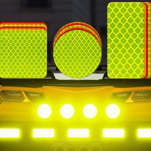 자동차 후방 범퍼 문콕 발광 반사광 스티커 반사테이프