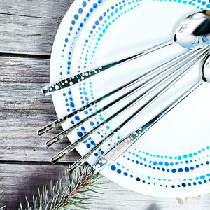 코렐 코디네이츠 꽃솜 수저세트 5인 10P 숟가락 젓가락 커트러리 신혼 혼수 예단 선물