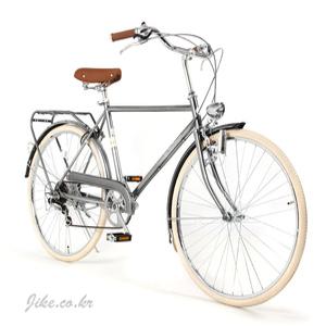 자이크 출퇴근 통학용 생활 클래식자전거 시그니처 세인트버킨 Space Silver