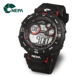 [네파] 아웃도어 등산 회전방위베젤 남성 전자 군인시계 N316-레드