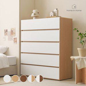 [홈인홈]커버 속원목 서랍장 1000 5단_L12