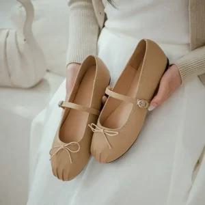 SOVO 로제르 메리제인 스트랩 발레 단화 여성 플랫슈즈 1cm