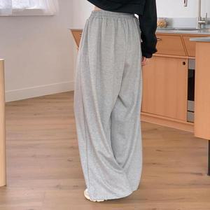 [기타]아메카지 통큰바지 허리밴딩 스트릿 댄스팀 검정츄리링