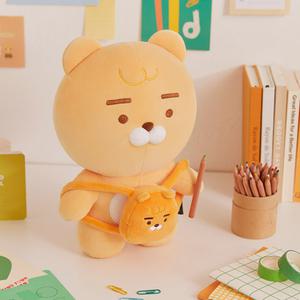 카카오 아기와자는인형 베이비필로우 가방멘 라이언 30cm