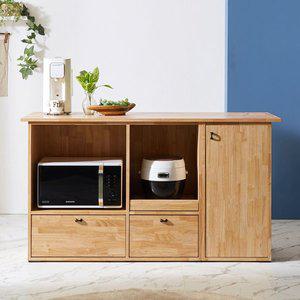 [아이앤] 루니애 고무나무 원목 1500 아일랜드 홈바 FI