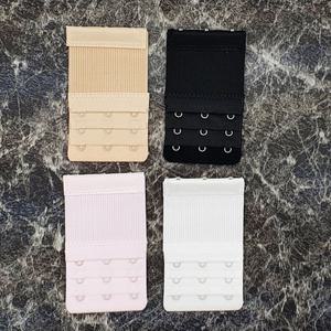 탄력밴딩 브라 연장 3후크 3단 브래지어 사이즈조절 연결고리 블랙