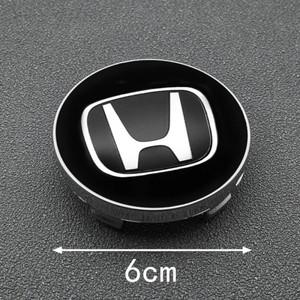 혼다 자동차 4Pc 56 + 60mm 자동차 휠 센터 허브 캡 스티커 Honda Civic Fit Jazz Accord 파일럿 여권 Step