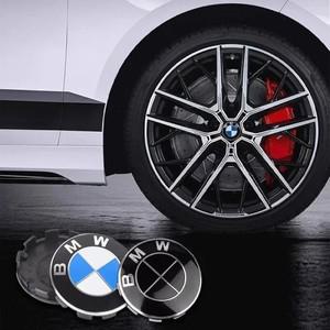 혼다 자동차 4pcs 56/68mm 자동차 휠 센터 허브 캡 스티커 스타일링 BMW 성능 E46 F30 액세서리
