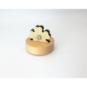 나무 받침대가 있는 실 커터 - 재봉, 퀼팅 및 체인 파이싱을 위한 5포지션 회전 칼날 도구 안정적인 미끄럼 방지