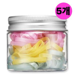 필리밀리 헤어 고무 끈 밴드 케이스 파스텔 140P X 5