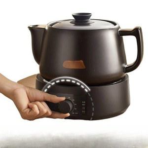 가정용 전기약탕기 업그레이드 중탕기 탕약 전기 약탕 짧은 인삼 옹기 전기약탕기주전자 녹색