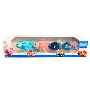 [아이비젼]로보얼라이브 아홀로틀&로보피쉬 4종 로봇 물고기 아홀로틀 아쿠아리움 목욕 놀이 장난감