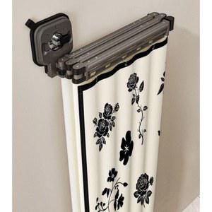 샤워 커튼봉 접이식 욕실 가림막봉 단봉형 커버 옵션 흡착판형 맞춤제작 칸막이 커텐 2M