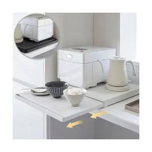 주방 전자레인지 확장 받침대 슬라이딩 레일 선반 밥솥선반