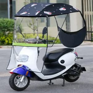 오토바이 방수 커버 투명 방풍 비가림막 안전한 덮개 지붕 캐노피 자전거 우산 햇빛 가리개