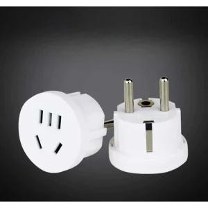 한국 어댑터 110v 220v 변환 해외 중국 돼지코 3개세트 2500w 화이트