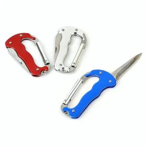 OCE 배낭 컵 고리 비너 겸용 비상용 버클 클립 나이프