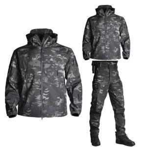 밀리터리 전술복 세트 겨울 남성 블랙 군복 전투복 가을
