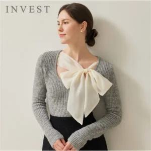 [인베스트] 리본 포인트 슬림 니트_IN5W1KT2031
