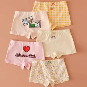 MIMO 여아/주니어 코튼 사각팬티 5매세트(318)