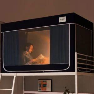 난방텐트 사각 벙커 2층 암막 싱글 방한 난방 가정용 침대