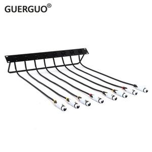 XLR 수 D형 패널 암 커넥터 오디오 케이블 0.5M-2.5M 또는 맞춤형 캐비닛, 8 웨이 1U Xlr 점퍼 랙, 1 개