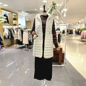 [대구백화점] [멜로디가든]후드 롱패딩조끼(M25WAV106)