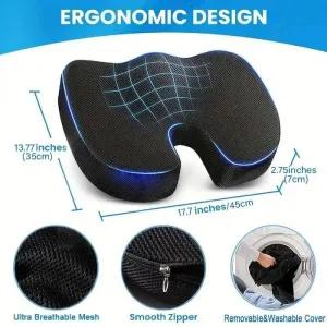 비행기방석 쿠션 메모리 코튼 사무실 치질 의자 좌식 학생