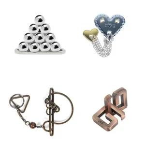 마인드 금속 티저 퍼즐 링 위한 성인 게임 를 클래식