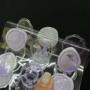 실링 투명 에폭시 실링왁스 스티커 퍼플 다꾸 청첩장봉투