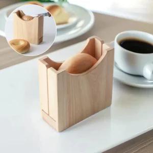 오리스타 베이글 커터기 디스펜서 원목 슬라이서 베이커리 카페 주방 식빵 커팅틀 자르기