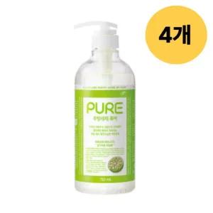 피죤 퓨어 주방 세제 촉촉 본품 모히토 750ml 4개