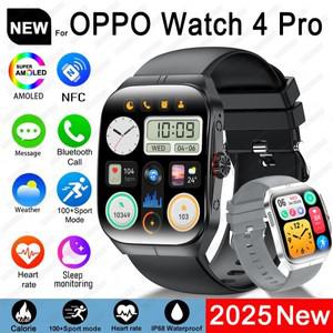 2025 OPPO GPS 추적 블루투스 통화 NFC 심박수 스포츠 피트니스 여성 스마트 시계에 대한 새로운 1.95 인치