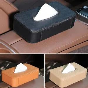 차량용장식소품 가지 범용 종이 백 색상 정리함3 자동차 거치대 가죽 시트 냅킨 박스