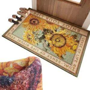 PVC 누들매트 해바라기 도어매트 현관매트 특대 도어매트 고무실매트 누들매트 현관매트 실매트