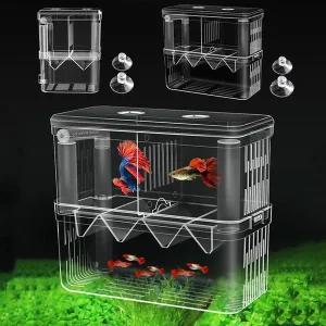 [골드스마일]구피 열대어 부화통 번식함 격리통 치어통 소형 2칸 구피부화통